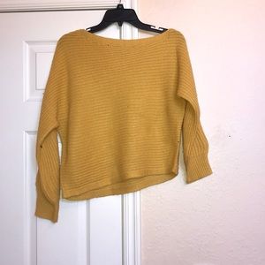 XS Mustard color sweater.